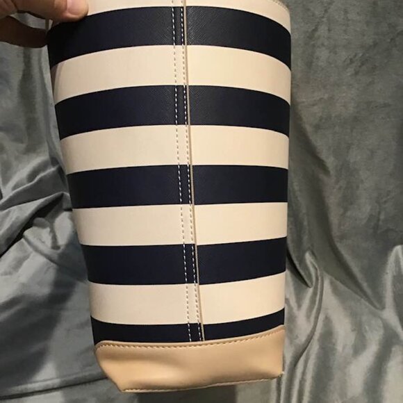 Spartina 449 Navy Stripe Tote Bag Set - Picture 8 of 11